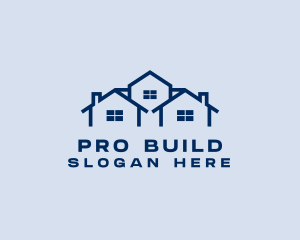 Blue House Real Estate logo design