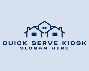 Blue House Real Estate logo design