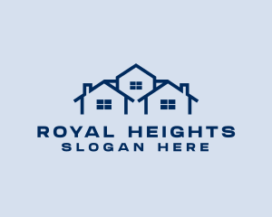 Blue House Real Estate logo design