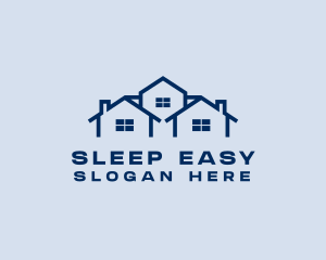 Blue House Real Estate logo design