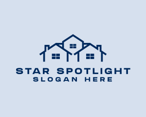 Blue House Real Estate logo design