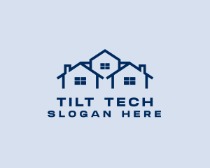 Blue House Real Estate logo design