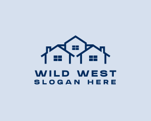 Blue House Real Estate logo design