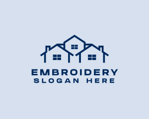 Blue House Real Estate logo design