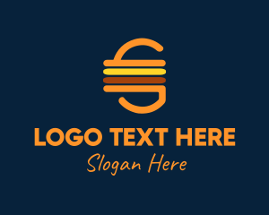 Burger Shop - Retro Cheeseburger logo design