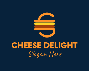 Retro Cheeseburger logo design