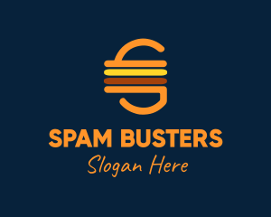 Spam - Retro Cheeseburger logo design