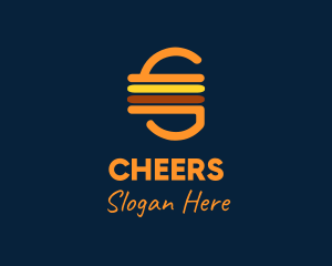 Food Vlogger - Retro Cheeseburger logo design