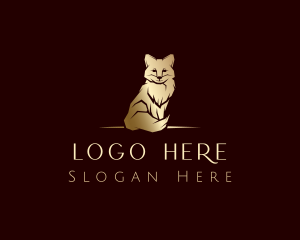 Gold Luxury Fox Logo