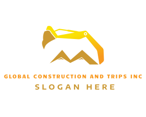 Mountain Excavator Arm Logo