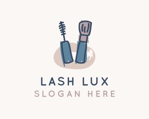 Mascara - Makeup Mascara & Brush logo design