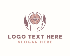 Brain - Mental Health Therapy logo design