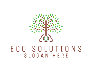 Ecology - Tree Leaves Ecology logo design