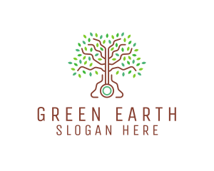 Ecology - Tree Leaves Ecology logo design