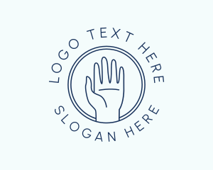 Assistance - Helping Human Hand logo design