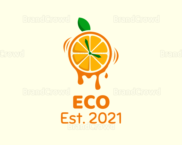 Orange Juice Clock Logo