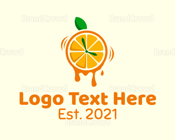 Orange Juice Clock Logo