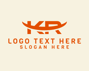 Professional Generic Letter KR Monogram  Logo