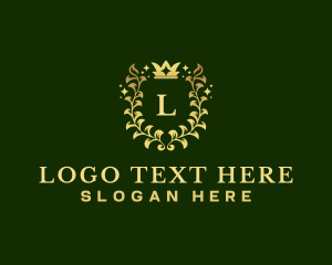 Luxury - Royal Laurel Crown logo design