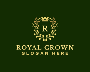 Royal Laurel Crown logo design