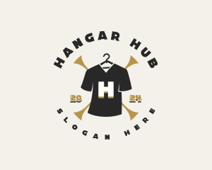 Clothing Hanger Tshirt logo design