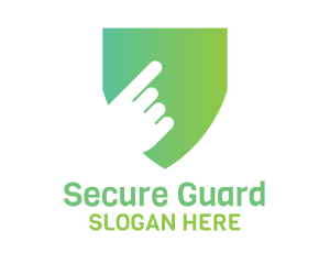 Encryption - Gradient Touch Shield logo design