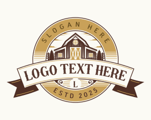 Ranch - Farm Ranch Barn logo design
