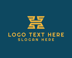 Hotel - Modern Digital Letter H logo design
