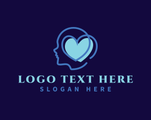 Psychology - Mental Heart Wellness logo design