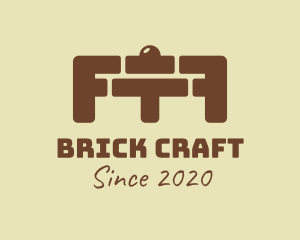 Brickwork - Brick Gym Barbell logo design