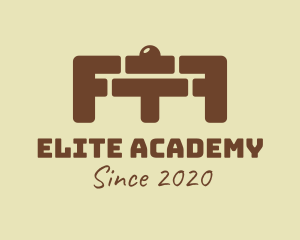 Gym Equipment - Brick Gym Barbell logo design