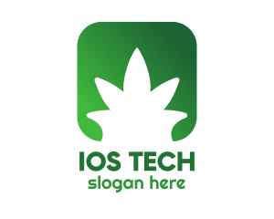 Ios - Green Marijuana App logo design