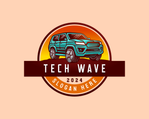 Driving Automotive SUV logo design