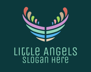 Pastel Wings Freedom logo design