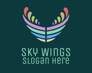 Pastel Wings Freedom logo design