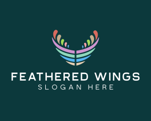 Pastel Wings Freedom logo design