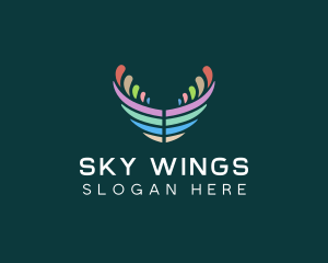 Pastel Wings Freedom logo design