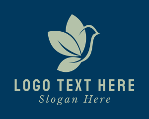 Pigeon - Spiritual Leaf Bird logo design