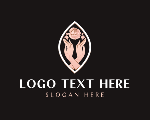 Delicate - Floral Hand Nature logo design