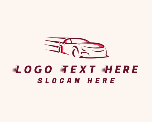 Parking Lot - Fast Supercar Automobile logo design