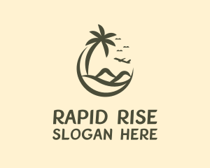 Takeoff - Island Beach Tree logo design