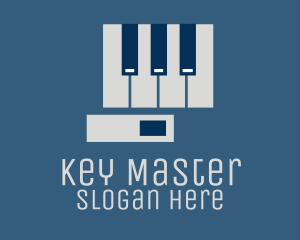 Keys - Entertainment Piano Hand logo design