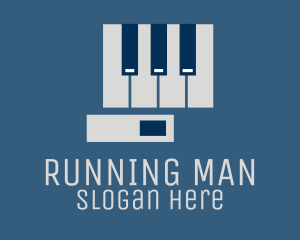 Recording Studio - Entertainment Piano Hand logo design