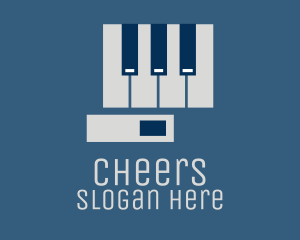 Digital-entertainment - Entertainment Piano Hand logo design
