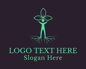 Human - Tree Nature Advocate logo design