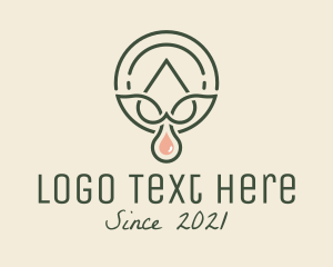 Massage - Organic Oil Droplet logo design