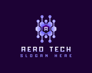 Tech Connection Hexagon logo design