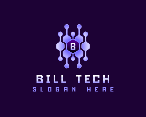 Tech Connection Hexagon logo design