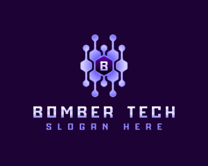 Tech Connection Hexagon logo design