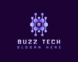 Tech Connection Hexagon logo design